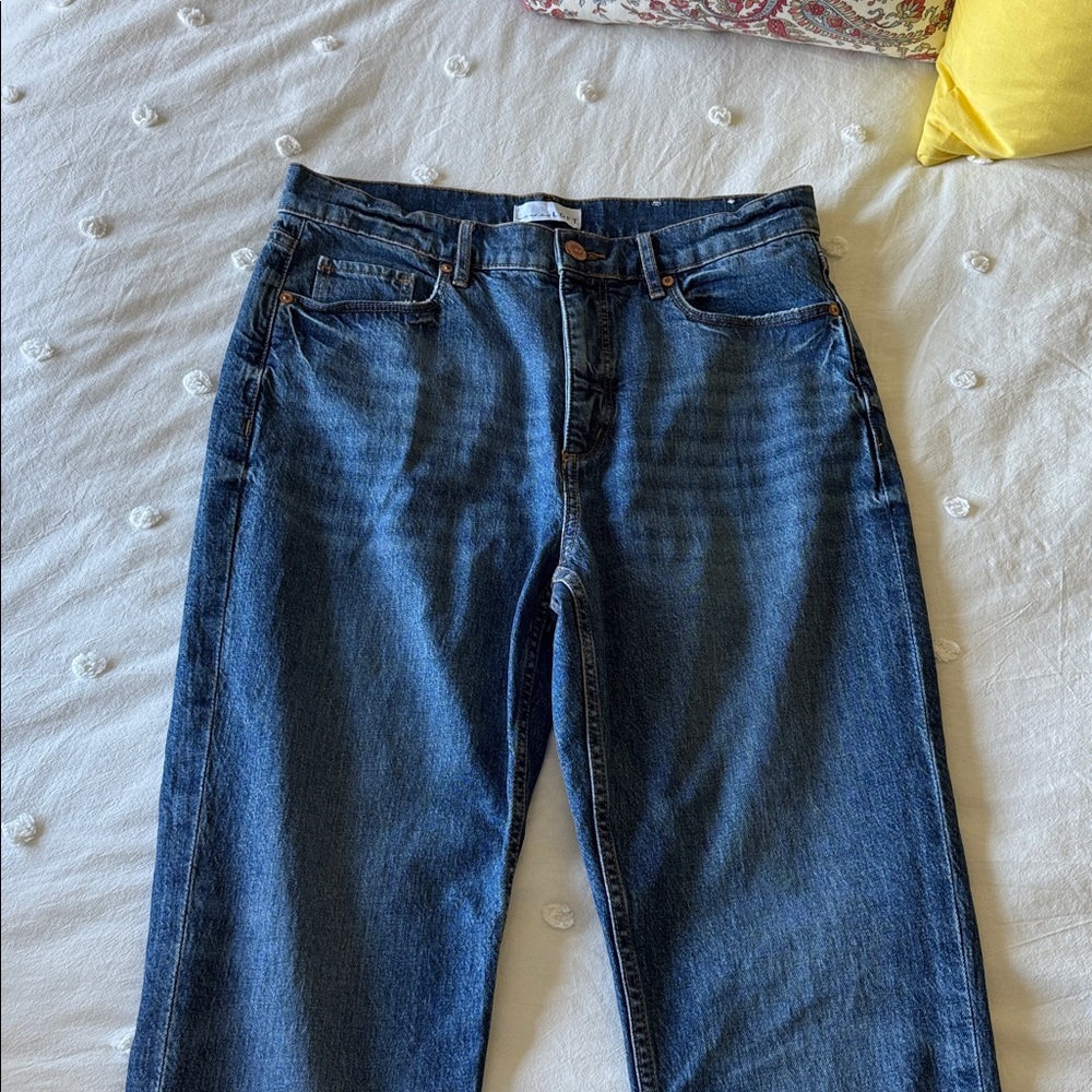 LOFT Women's High Rise Blue Jeans